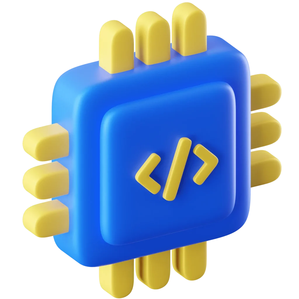 Upstack - Икона електронен чип, водеща към страница за бизнес автоматизации, CRM, ERP, API интеграции и оптимизация – UpStack.bg